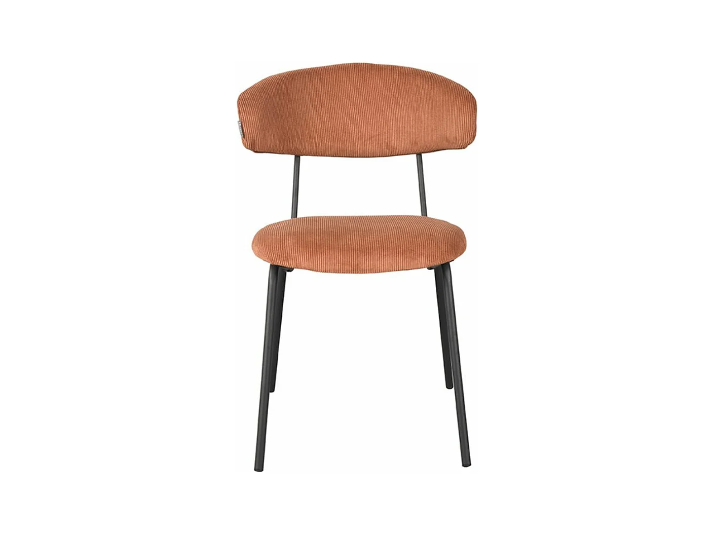 Chaise de salle à manger Zack - Rouille - Ribcord - lot de 2