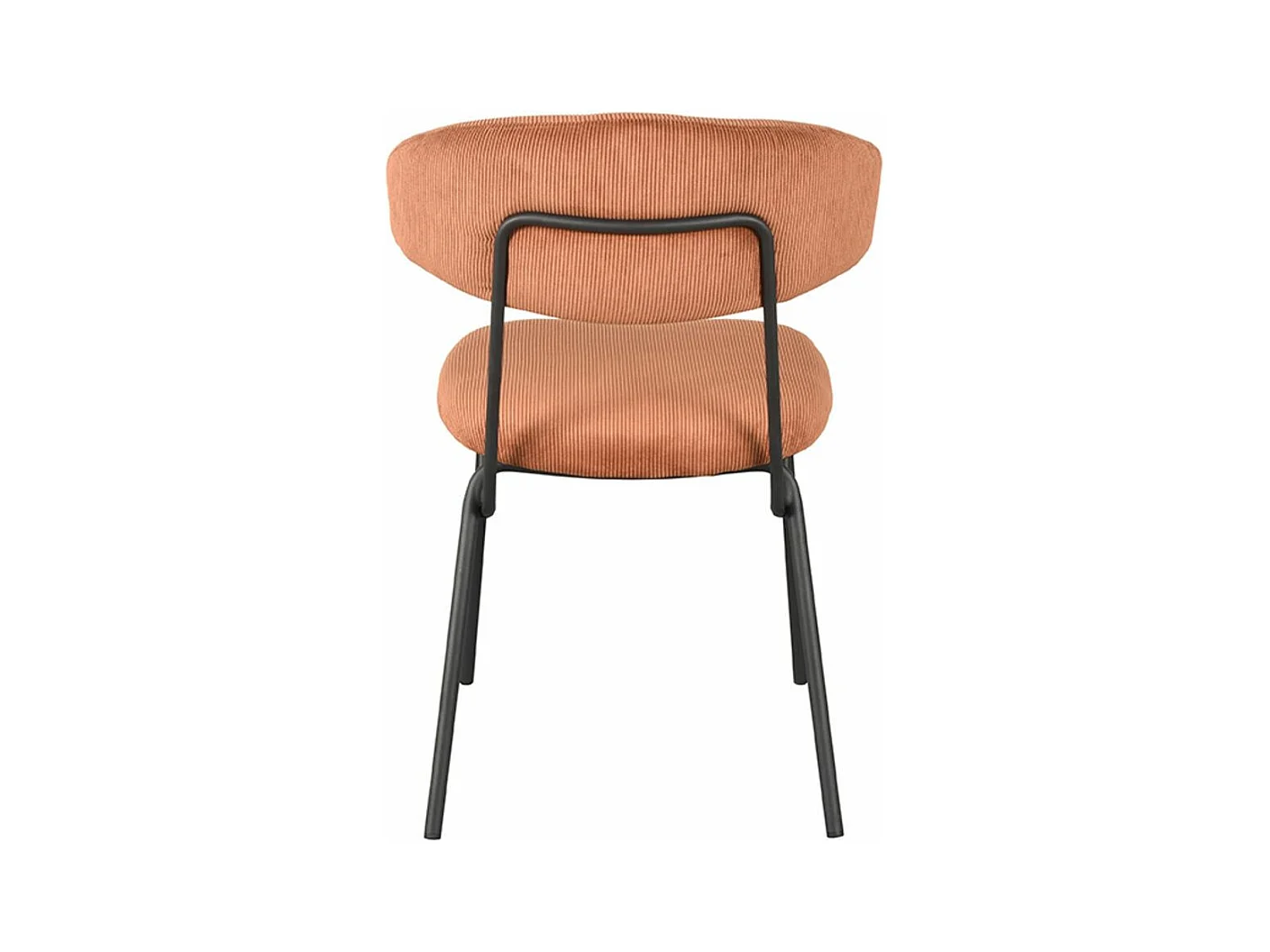 Chaise de salle à manger Zack - Rouille - Ribcord - lot de 2