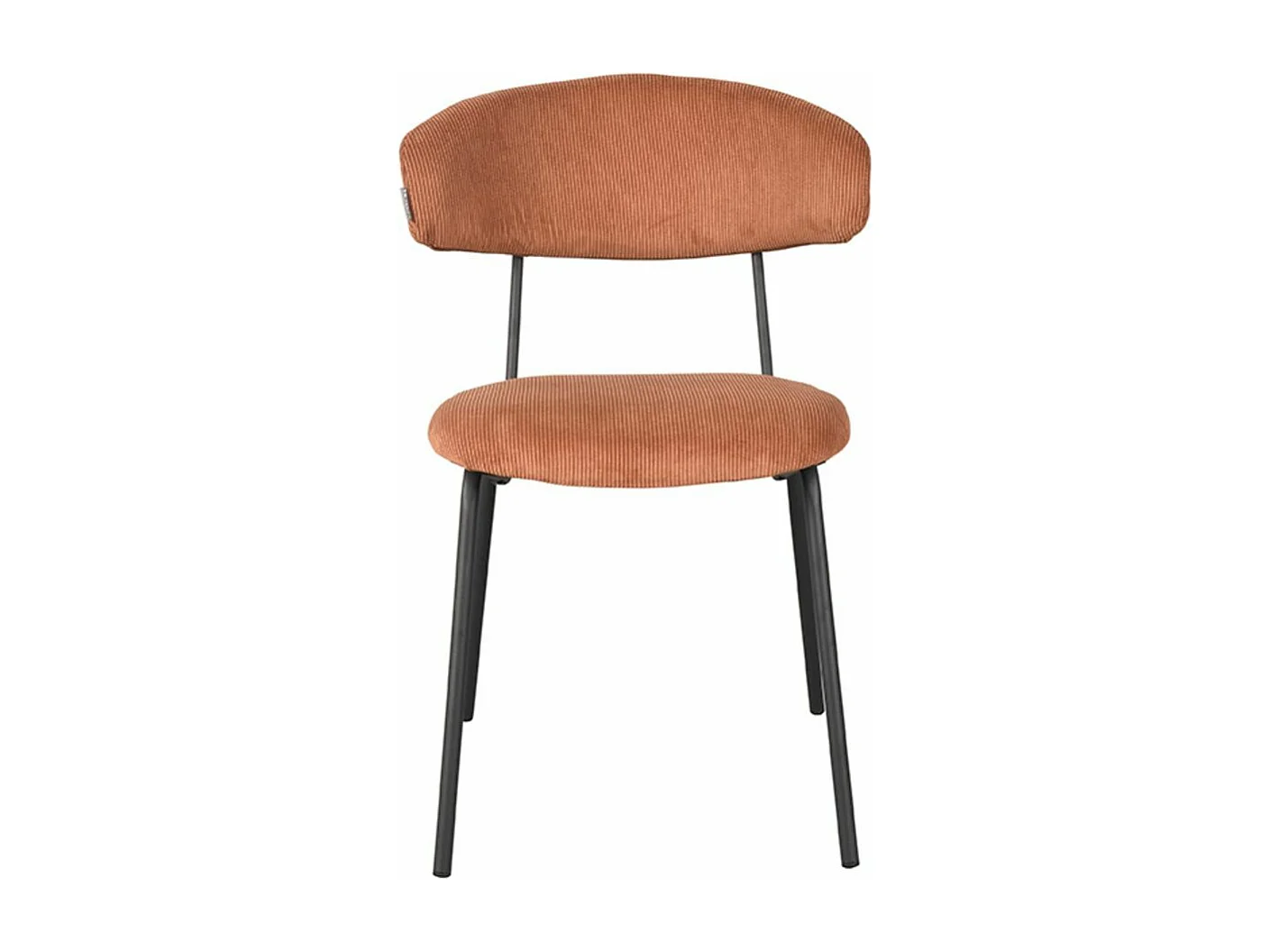 Chaise de salle à manger Zack - Rouille - Ribcord - lot de 2