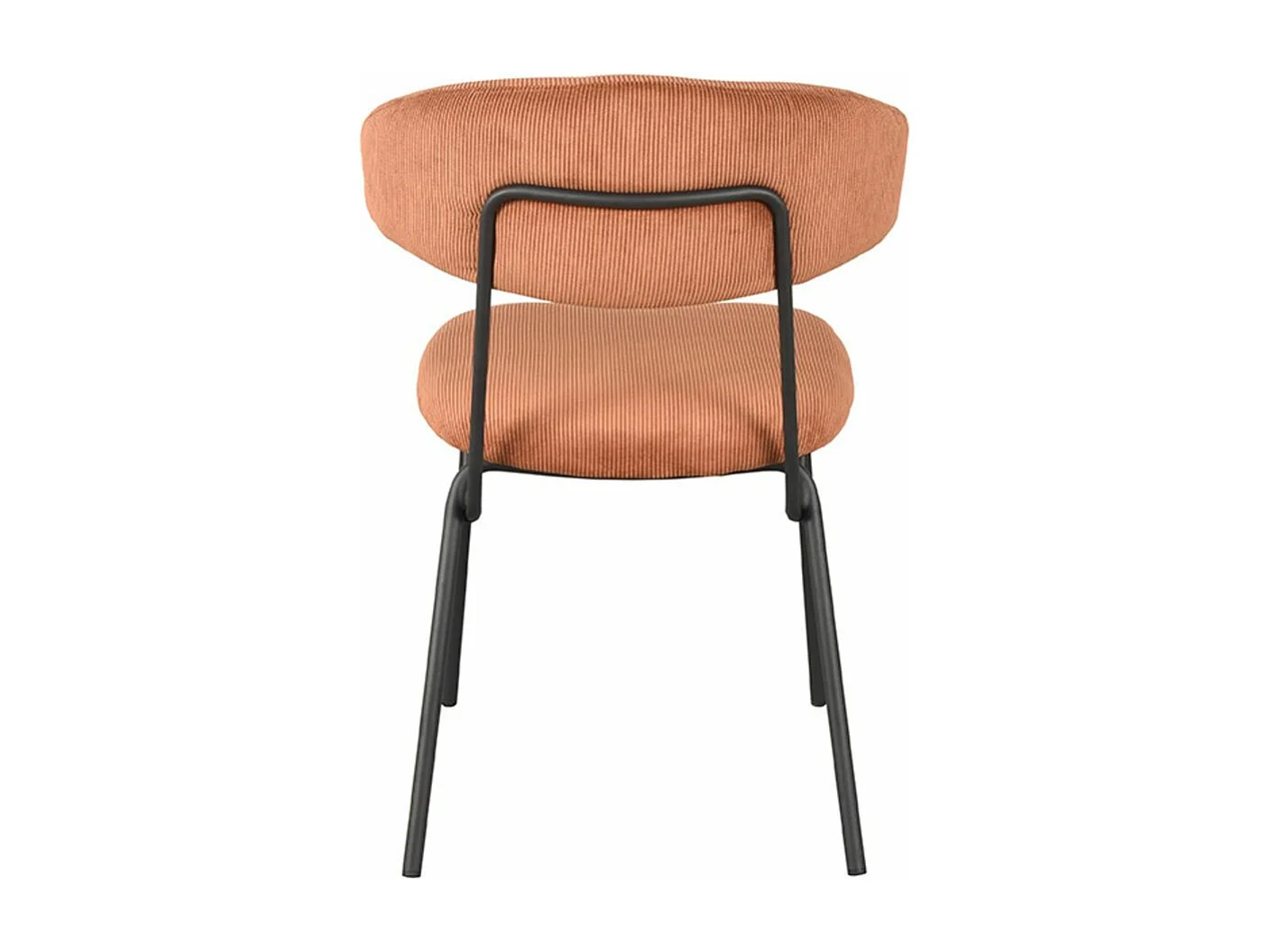 Chaise de salle à manger Zack - Rouille - Ribcord - lot de 2