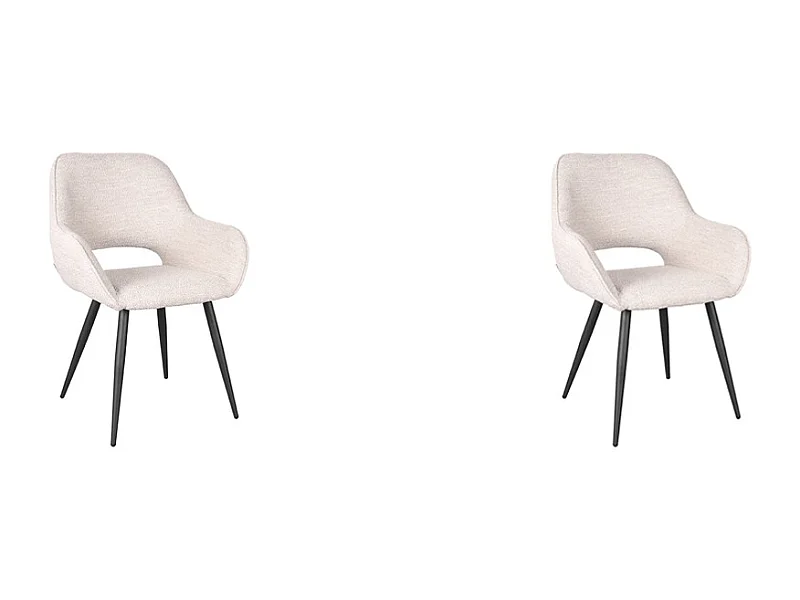 Eetkamerstoel Fer - Naturel - Boucle - set van 2