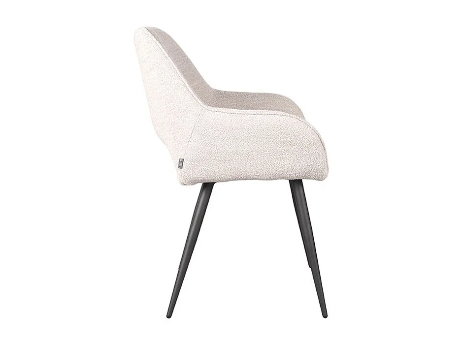 Chaise de salle à manger Fer - Naturel - Boucle - lot de 2