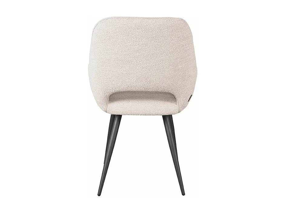 Chaise de salle à manger Fer - Naturel - Boucle - lot de 2