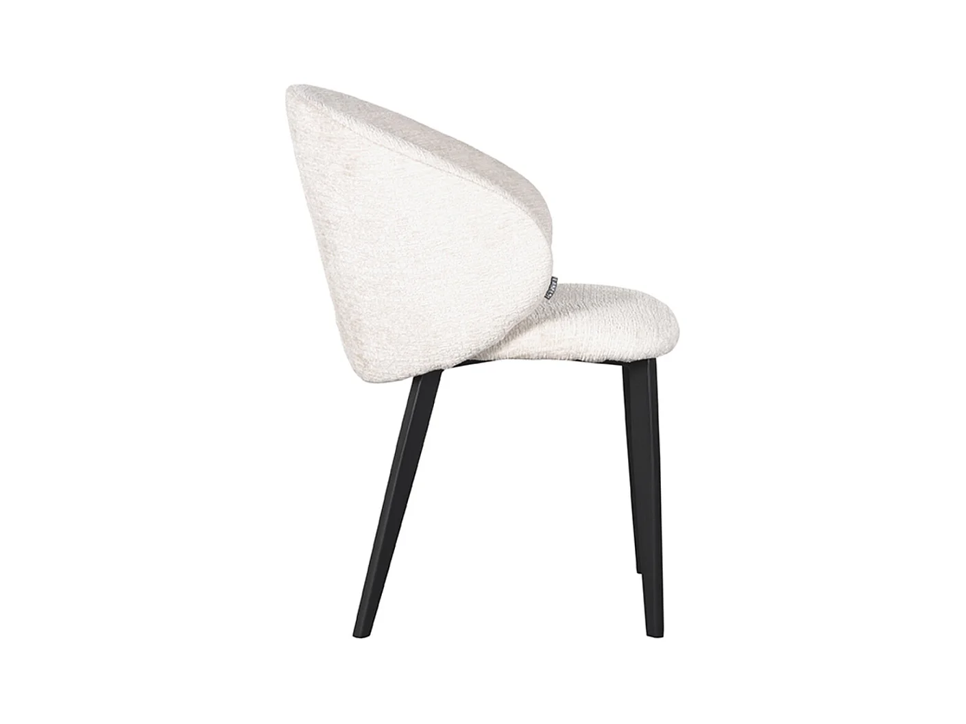 Chaise de salle à manger Logan - Crème - Microsuède - Lot de 2