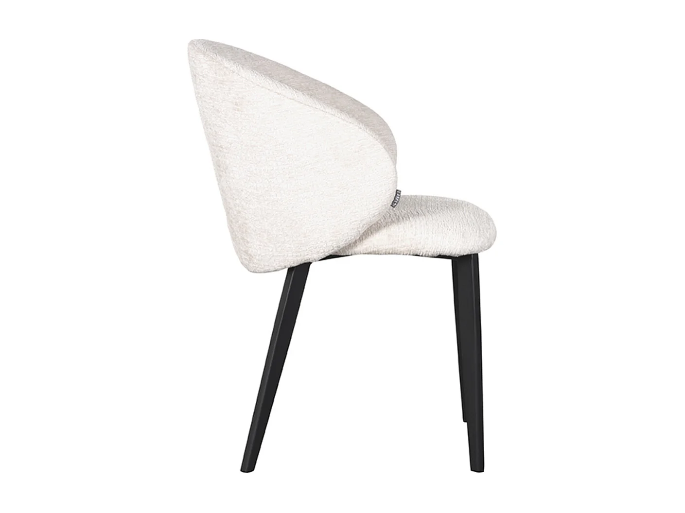 Chaise de salle à manger Logan - Crème - Microsuède - Lot de 2