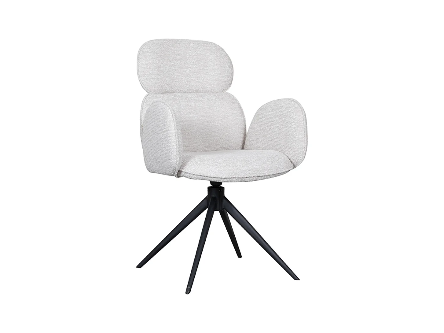 Chaise de salle à manger Vidar - Naturel - Boucle - lot de 2