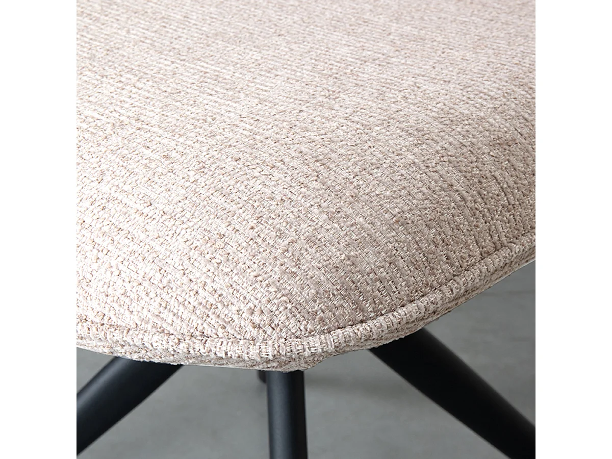 Chaise de salle à manger Vidar - Naturel - Boucle - lot de 2