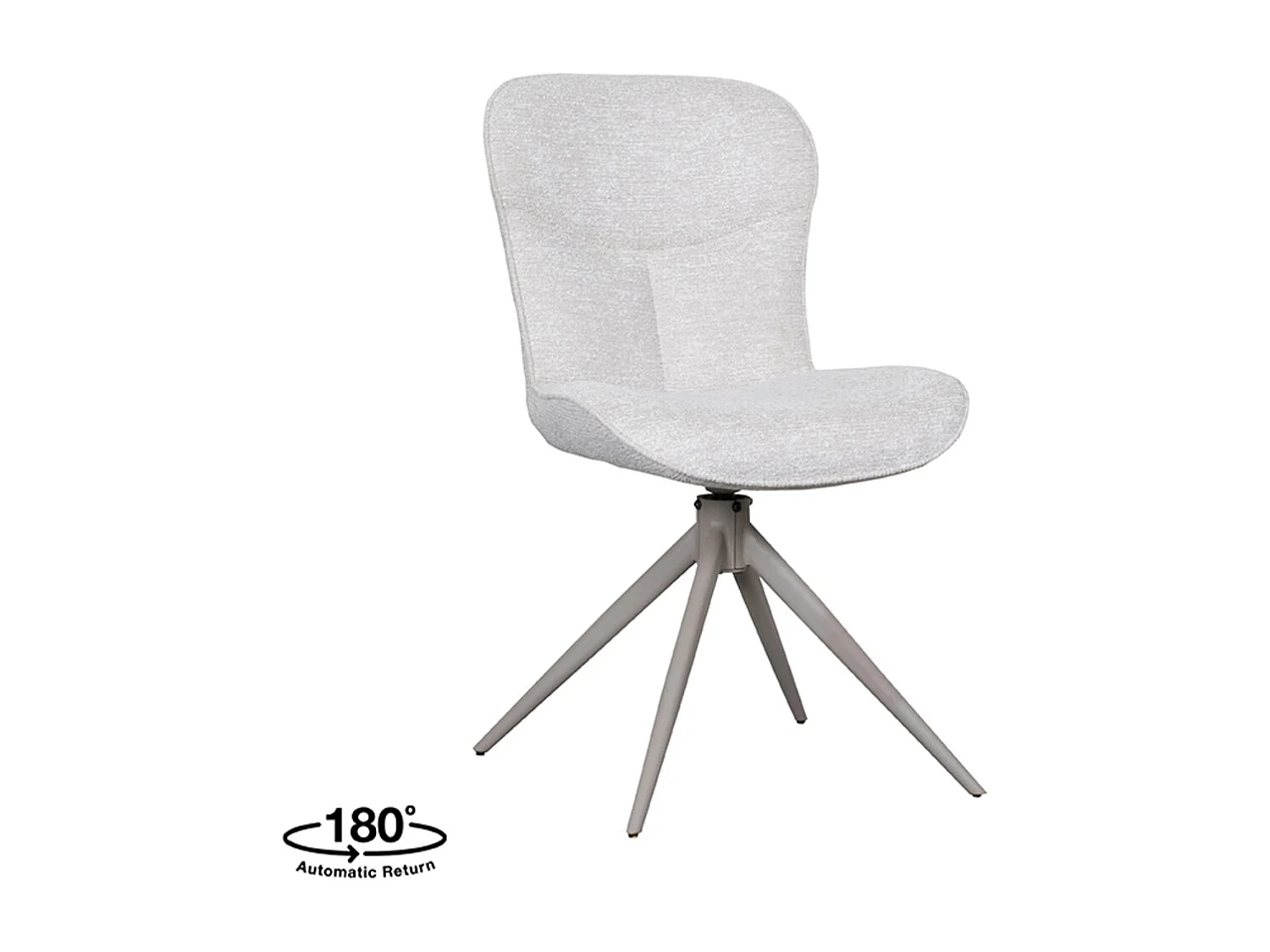 Chaise de salle à manger Thorben - Naturel - Tissu - Lot de 2