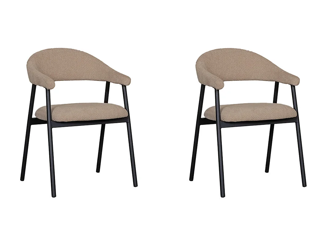 Eetkamerstoel Amaze - Clay - Elite - set van 2