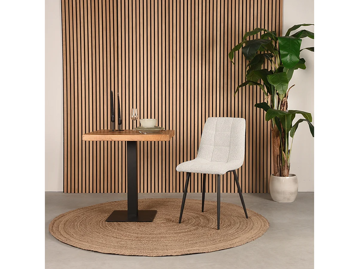 Esszimmerstuhl Juul 54x45x89 cm - Natur - Stoff - 2er-Set