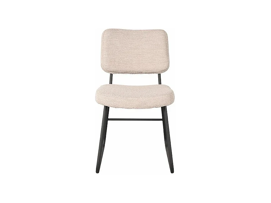 Chaise de salle à manger Noah - Naturel - Boucle - lot de 2