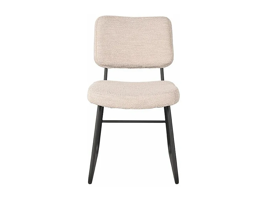Chaise de salle à manger Noah - Naturel - Boucle - lot de 2