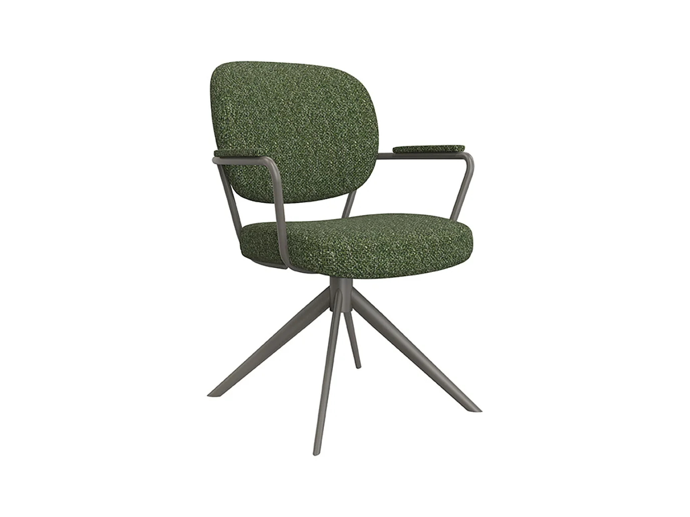 Chaise de salle à manger Basel - Forest - Boucle - lot de 2