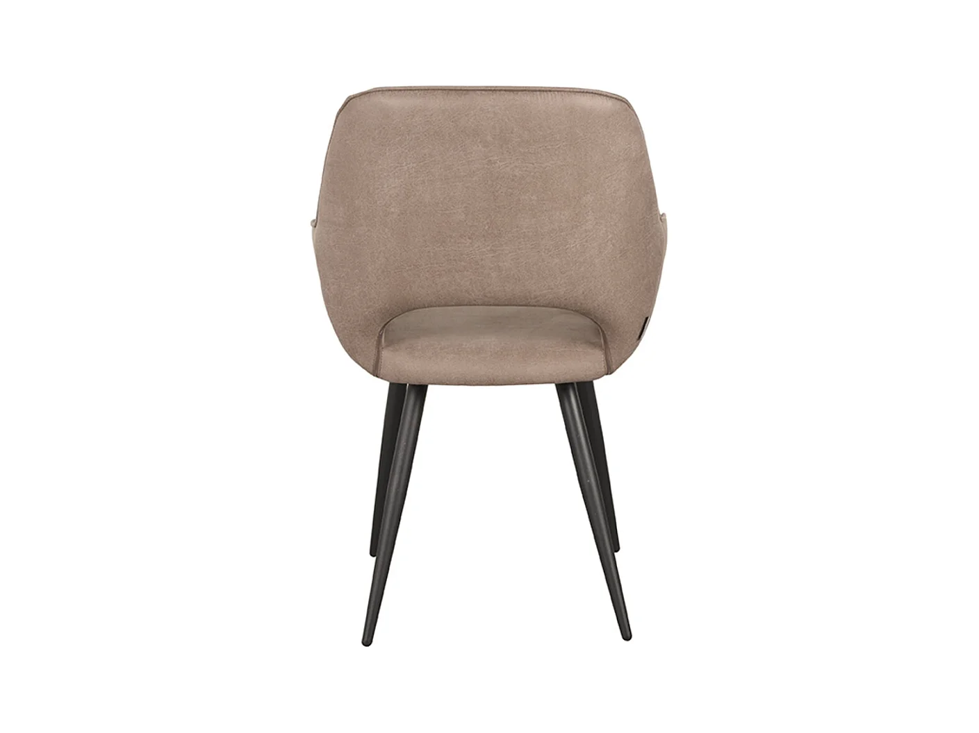 Eetkamerstoel Fer - Taupe - Micro Suede - set van 2