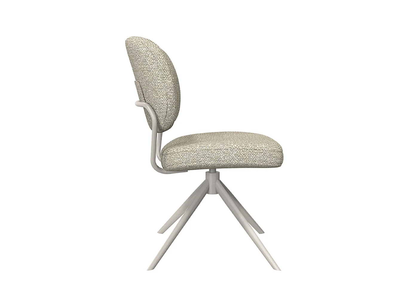 Chaise de salle à manger Geneva - Naturel - Boucle - lot de 2