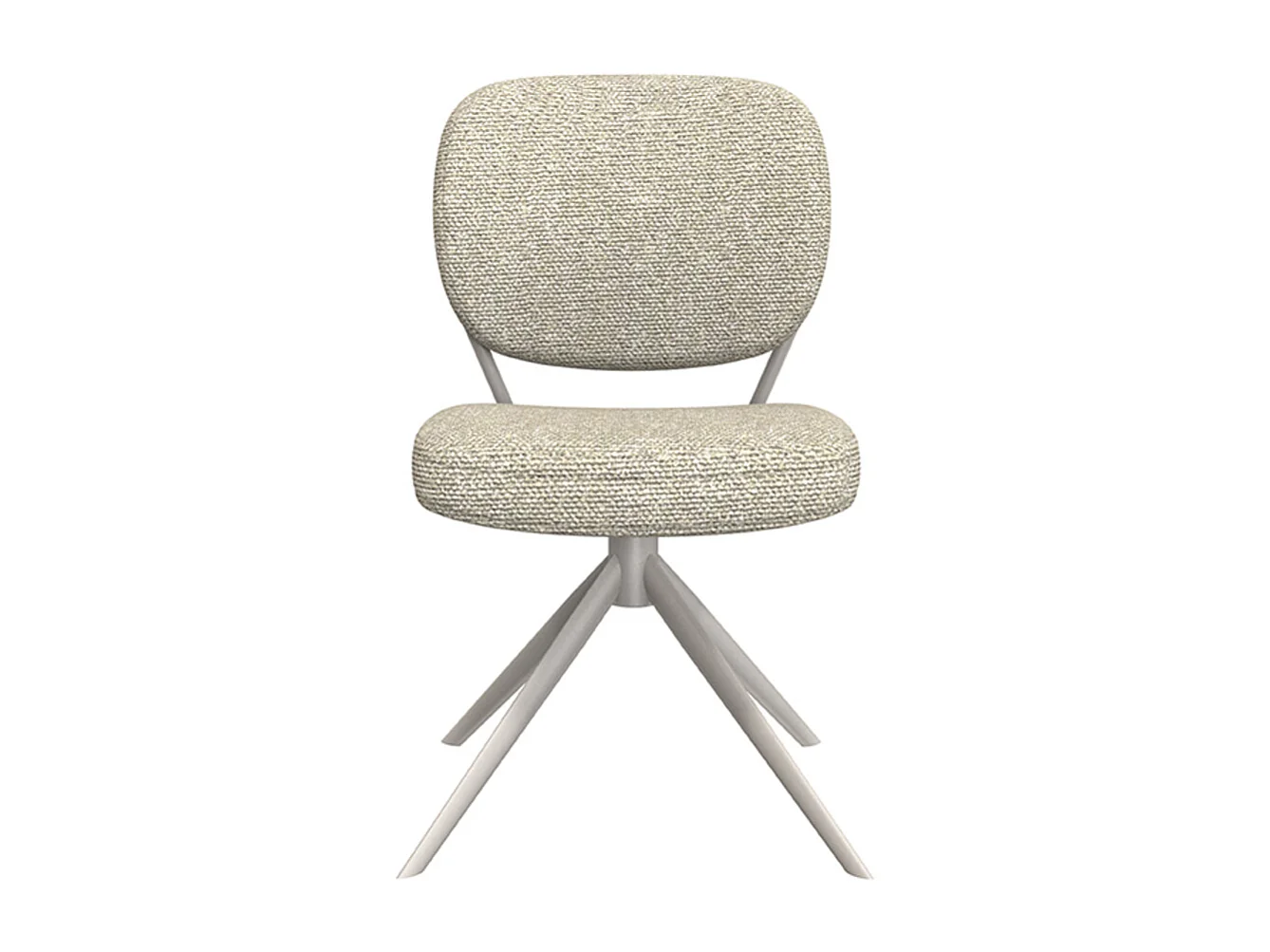 Chaise de salle à manger Geneva - Naturel - Boucle - lot de 2