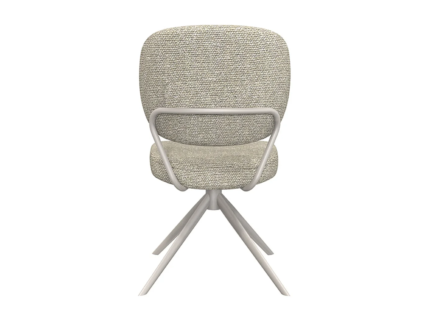 Chaise de salle à manger Geneva - Naturel - Boucle - lot de 2