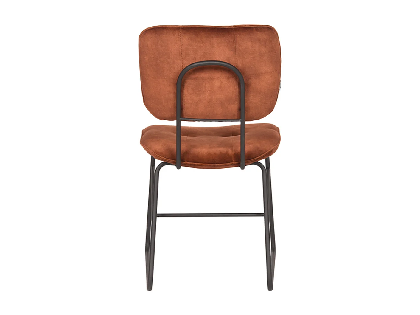 Chaise de salle à manger Dez - Rouille - Velours - lot de 2