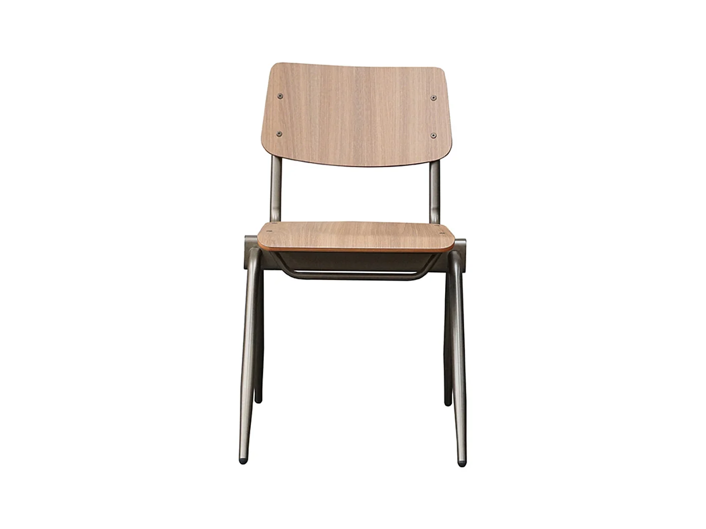 Chaise de salle à manger Solid - Marron - Bois - lot de 2