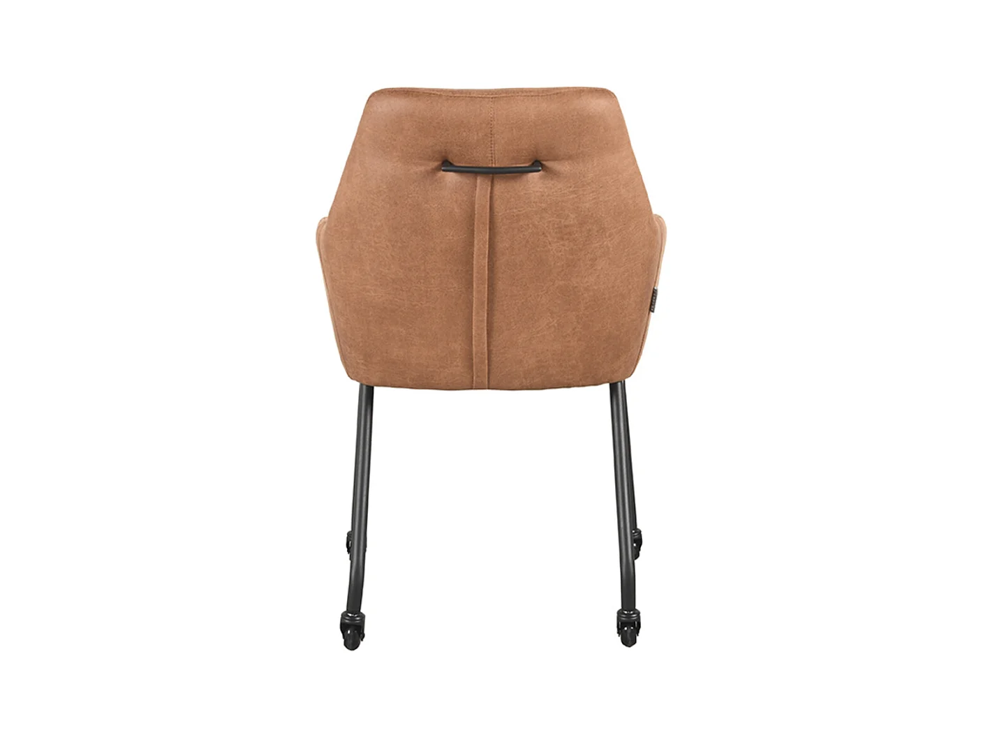 Chaise de salle à manger Lenny - Cognac - Micro Suede - lot de 2