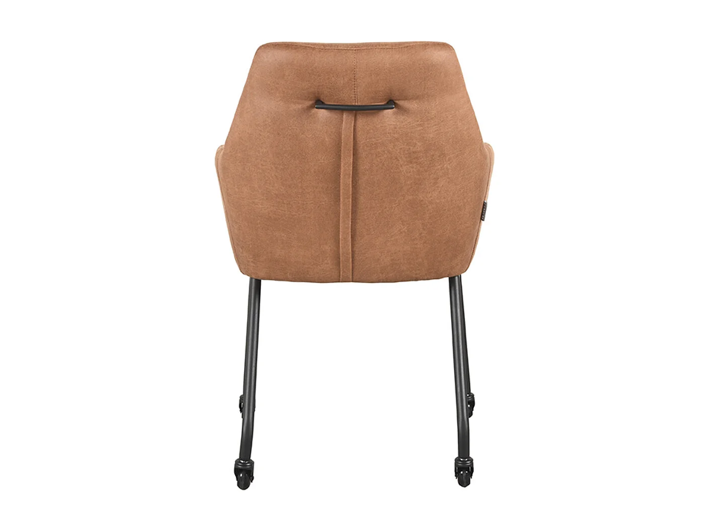 Silla de comedor Lenny - Coñac - Microgamuza - juego de 2