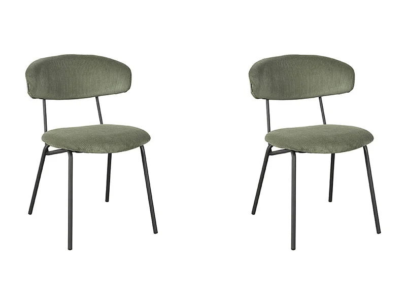 Chaise de salle à manger Zack - Forest - Ribcord - lot de 2