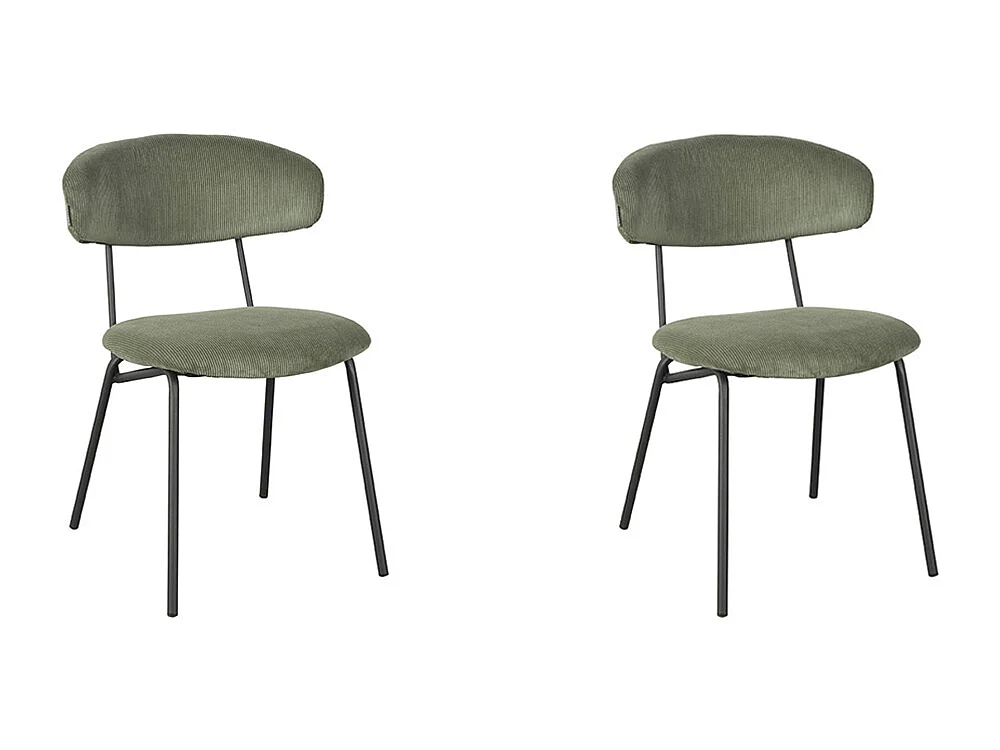 Chaise de salle à manger Zack - Forest - Ribcord - lot de 2