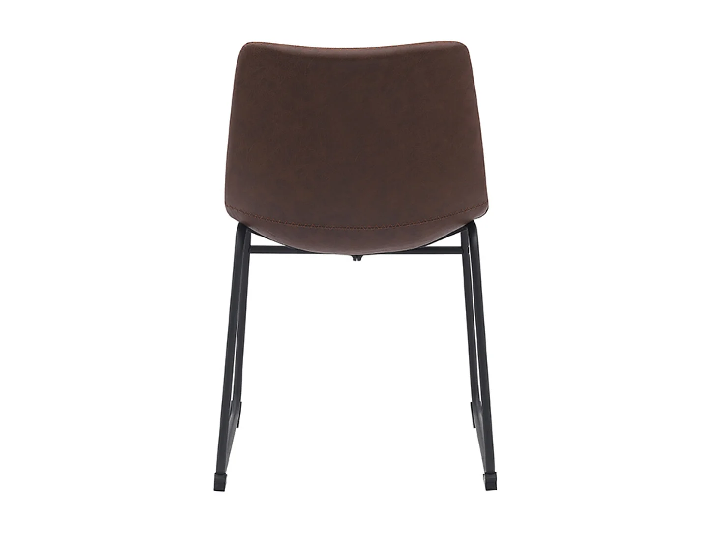 Chaise de salle à manger Risto - Marron - Cuir PU - Lot de 2