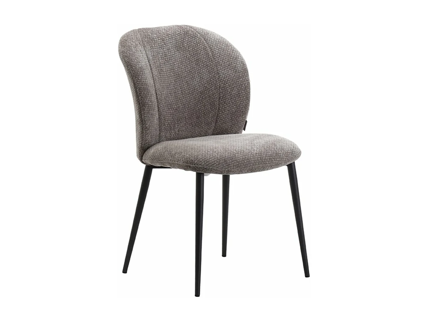 Chaise de salle à manger Vino - Pierre - Tissu - lot de 2