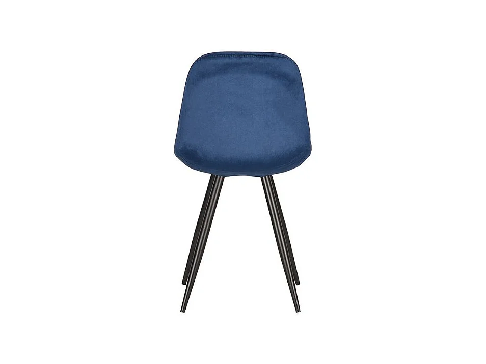 Eetkamerstoel Capri - Blauw - Fluweel - set van 2