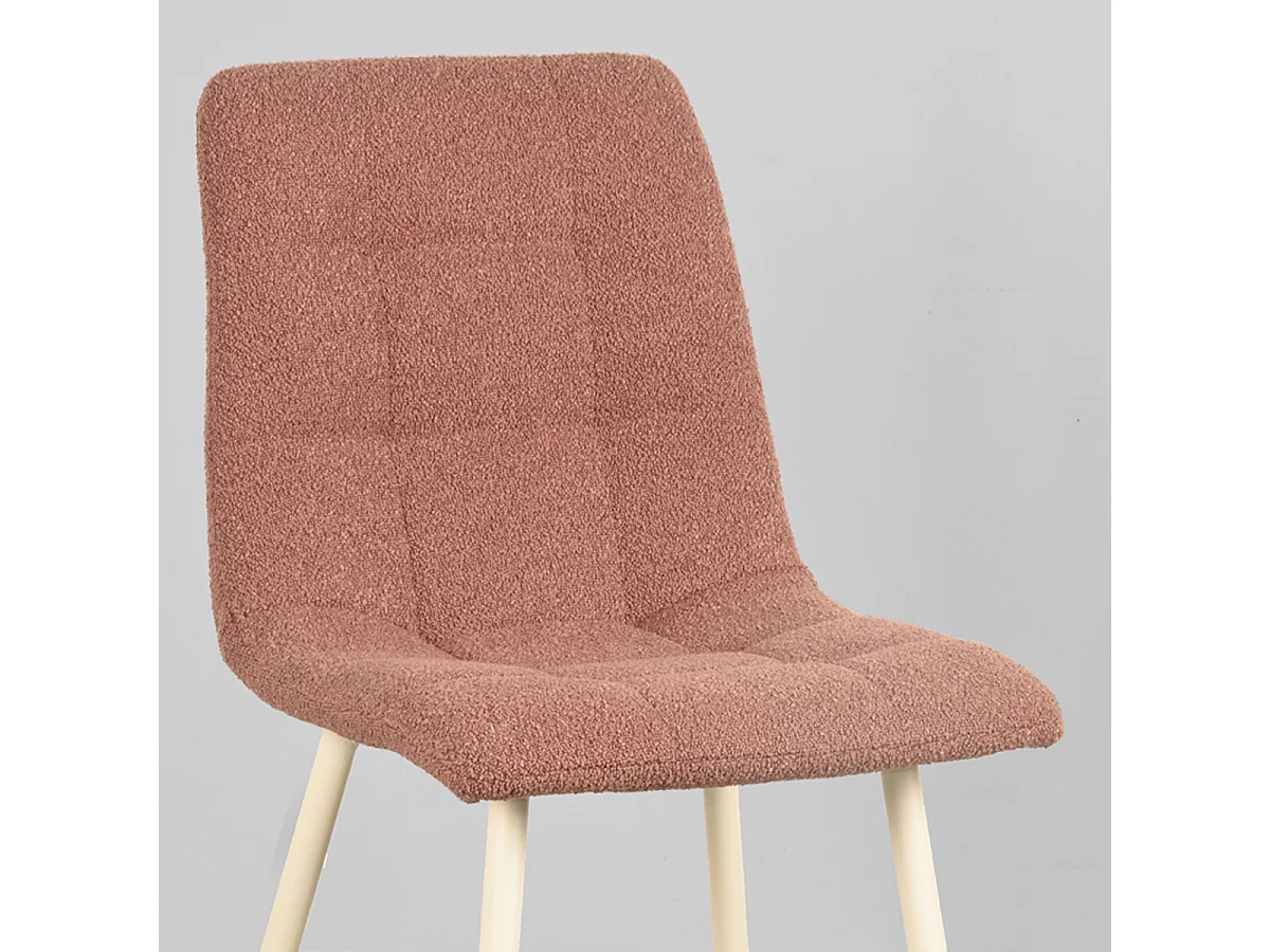 Chaise de salle à manger Nino 54x45x89 cm - Terra - Tissu - Lot de 2