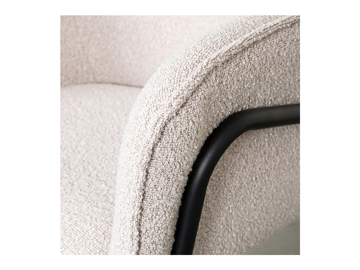 Chaise de salle à manger Dexter - Naturel - Boucle - lot de 2