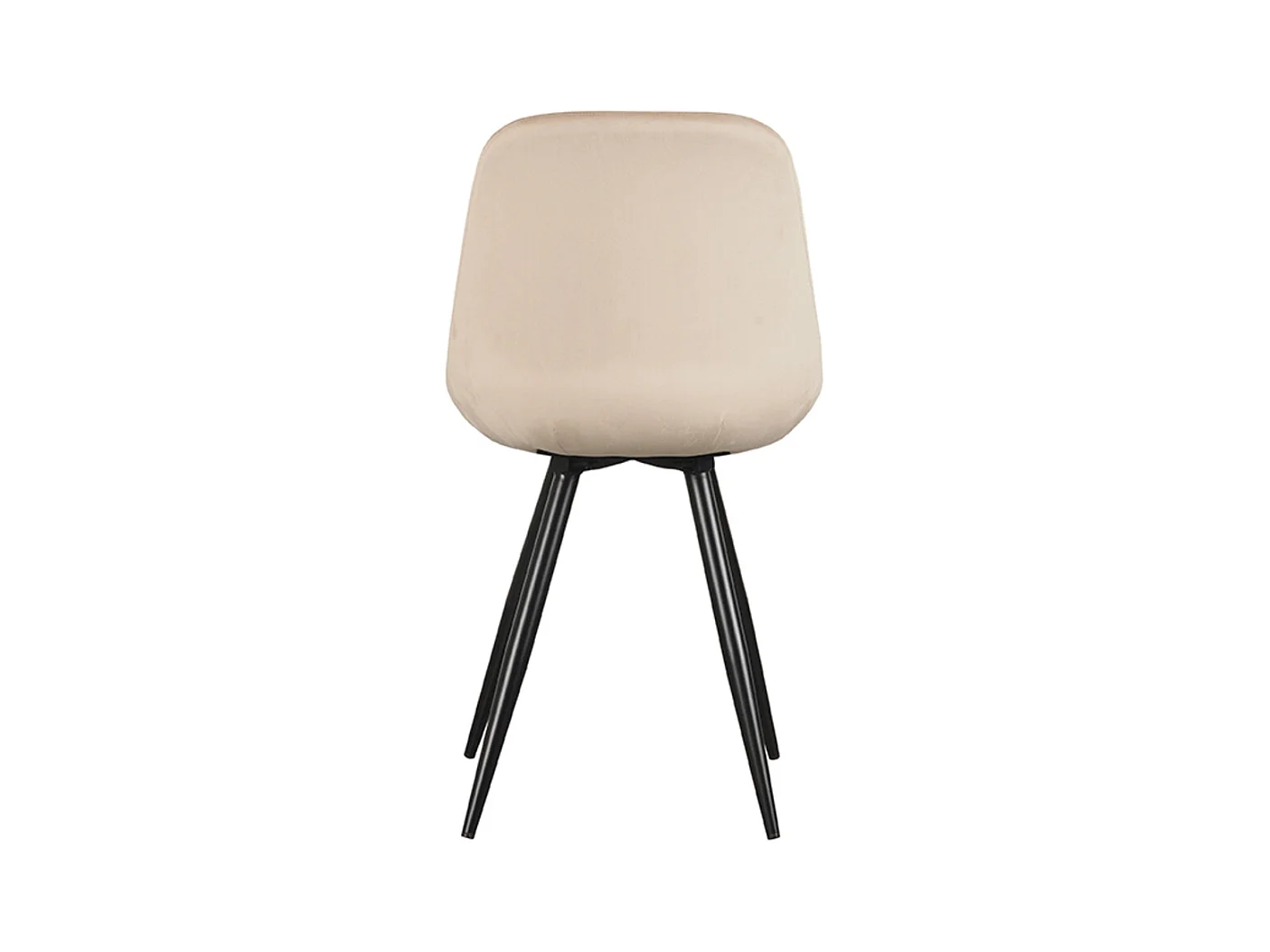 Eetkamerstoel Capri - Zand - Fluweel - set van 2