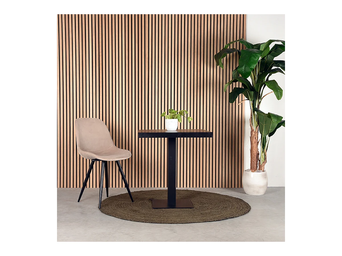 Eetkamerstoel Capri - Zand - Fluweel - set van 2