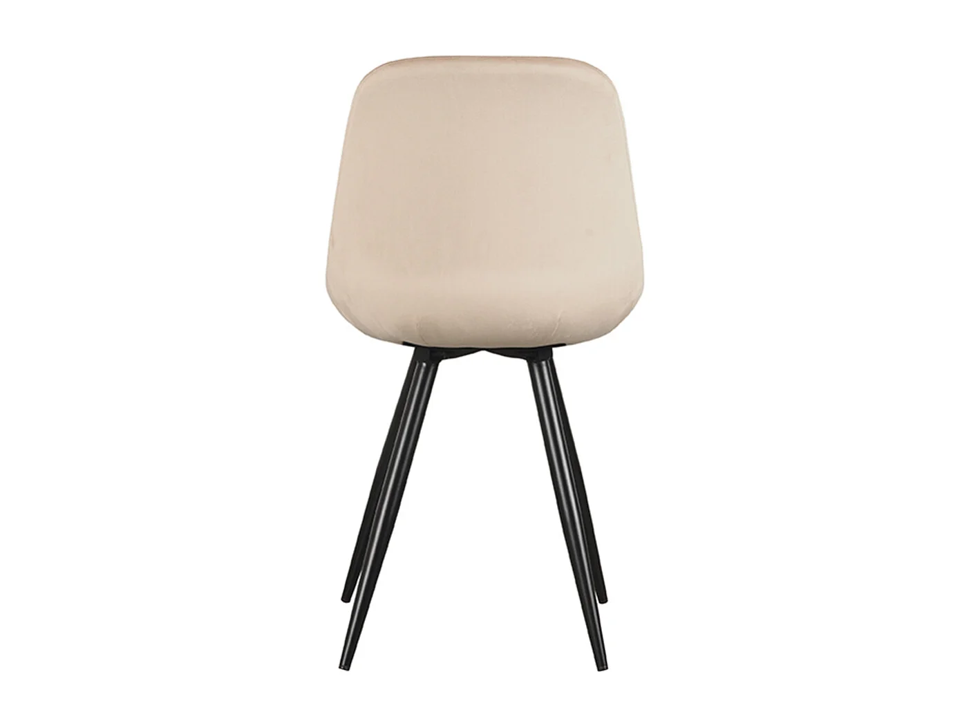 Chaise de salle à manger Capri - Sable - Velours - Lot de 2