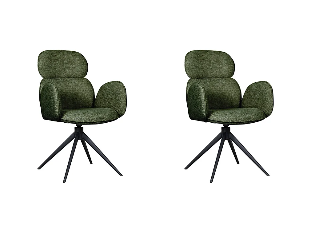 Chaise de salle à manger Vidar - Forest - Boucle - lot de 2