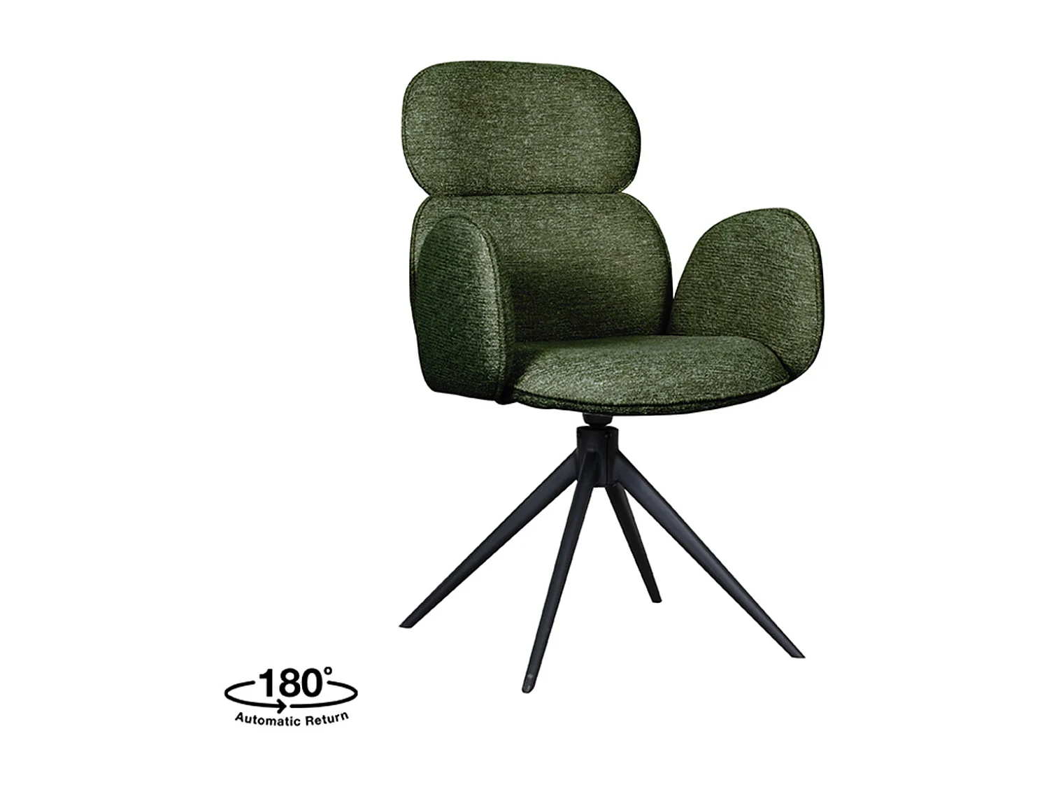 Chaise de salle à manger Vidar - Forest - Boucle - lot de 2