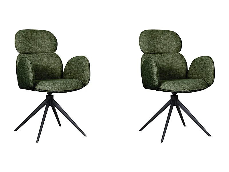 Chaise de salle à manger Vidar - Forest - Boucle - lot de 2