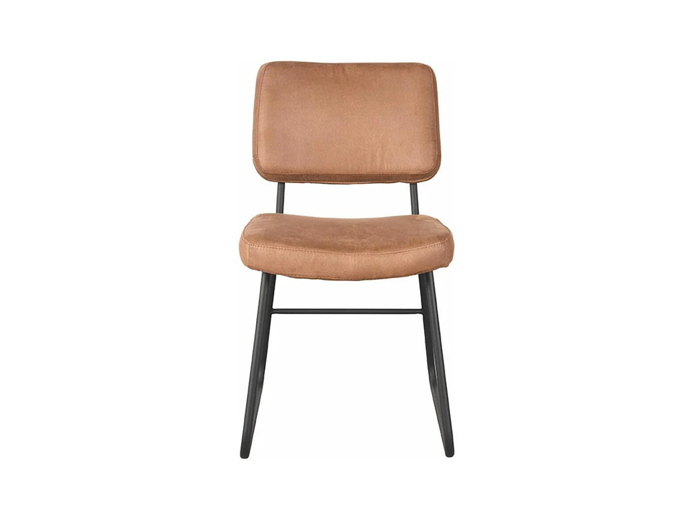 Chaise de salle à manger Noah - Cognac - Microsuède - Lot de 2