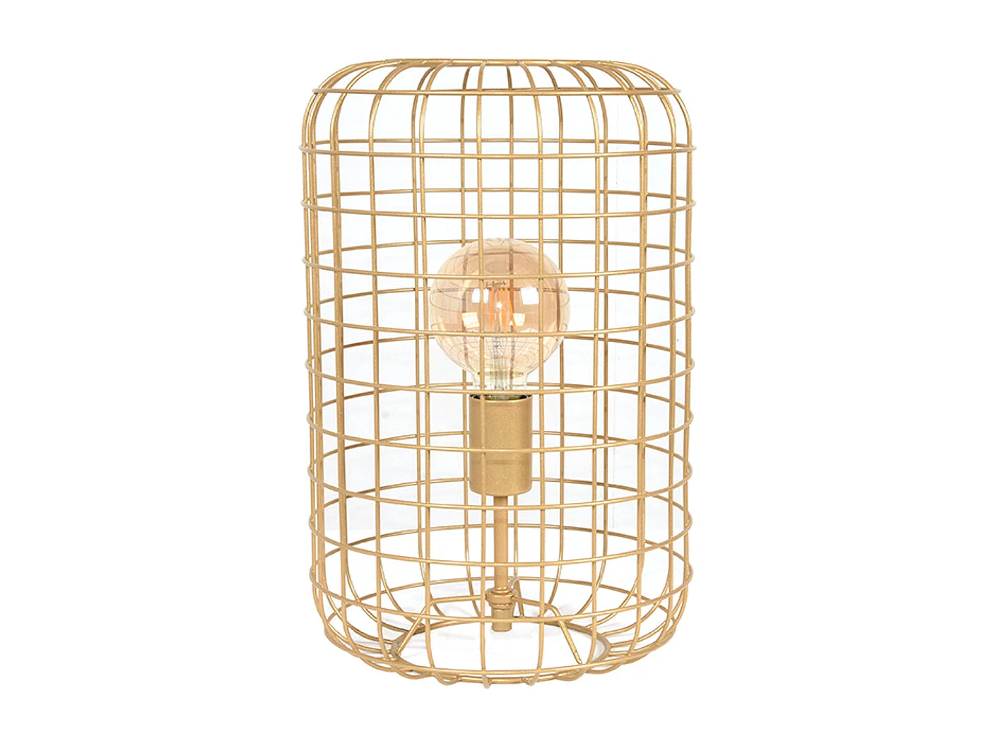 - Lampe de table Solido 26x26x40cm - Doré - Métal