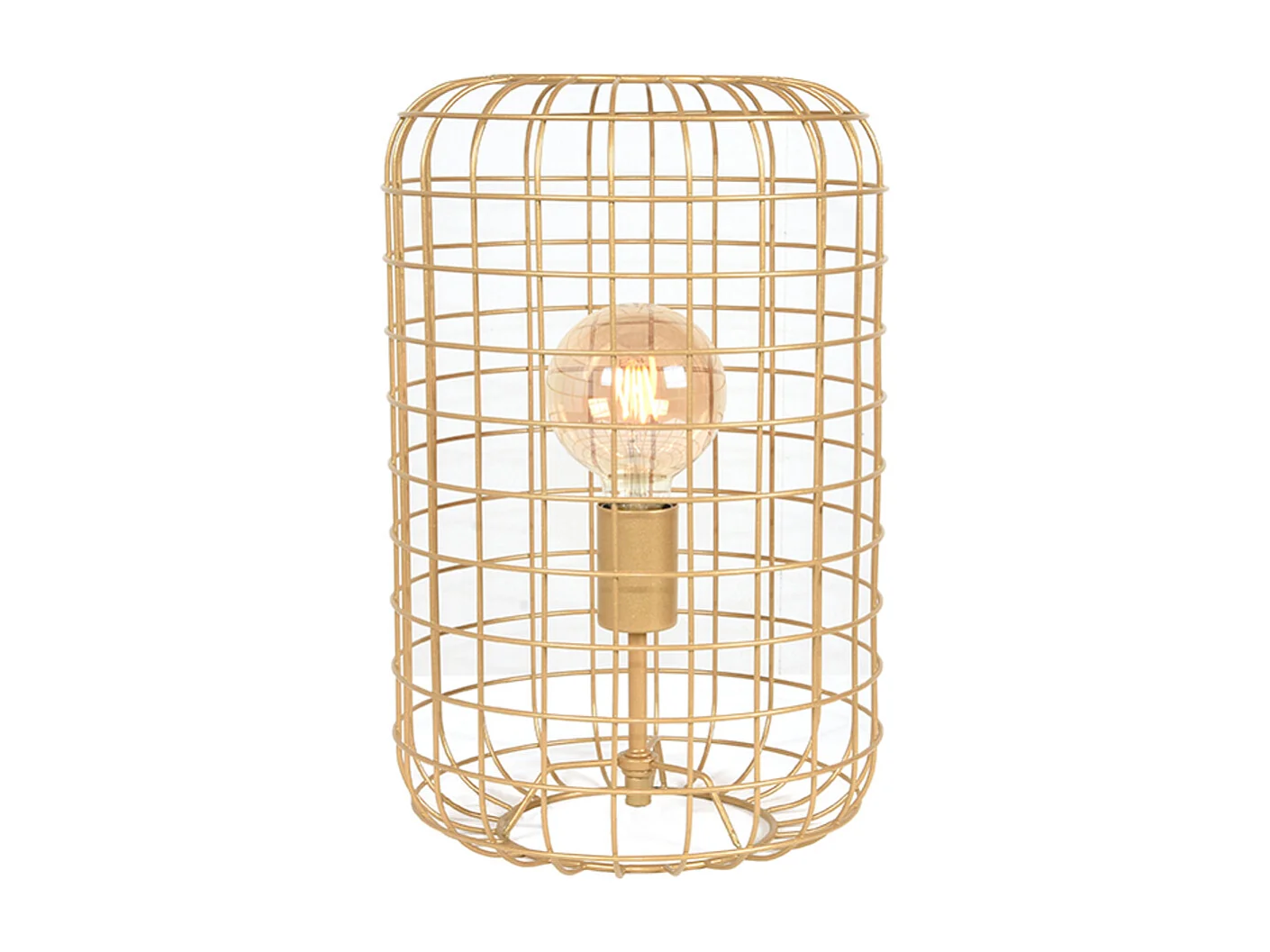 - Lampe de table Solido 26x26x40cm - Doré - Métal