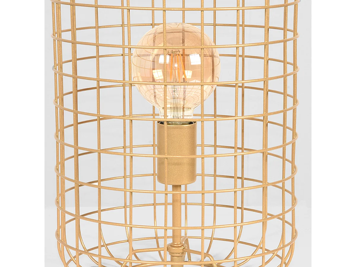 - Lampe de table Solido 26x26x40cm - Doré - Métal