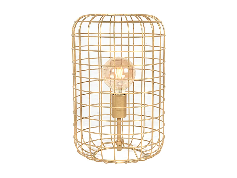 - Lampe de table Solido 26x26x40cm - Doré - Métal