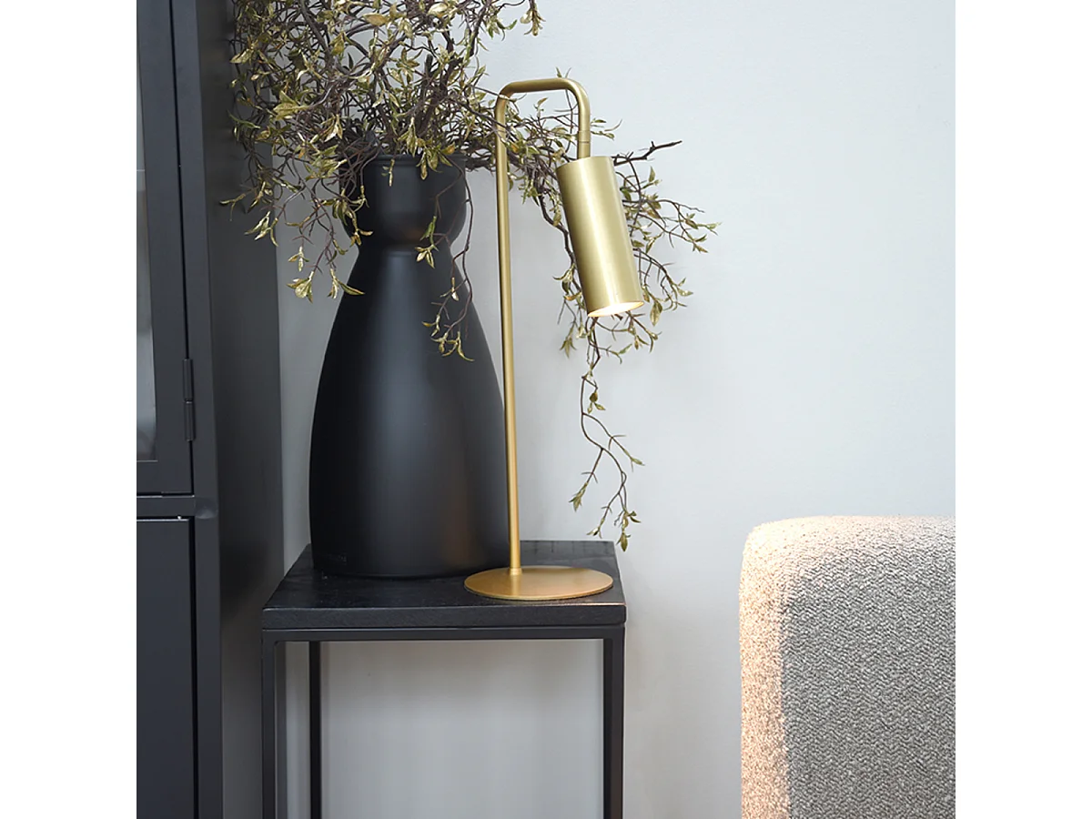 Tafellamp Ferroli - Goud - Metaal - 15x15x50 cm