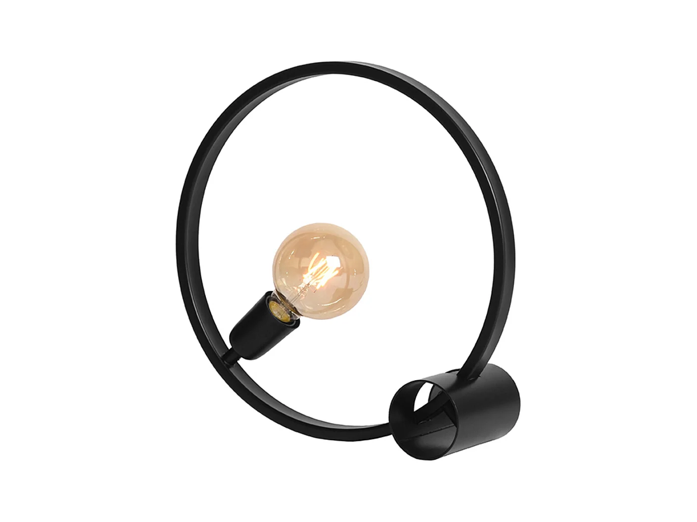 Lampe de table Ring - Noir - Métal