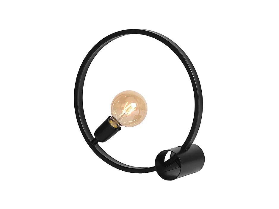 Lampe de table Ring - Noir - Métal