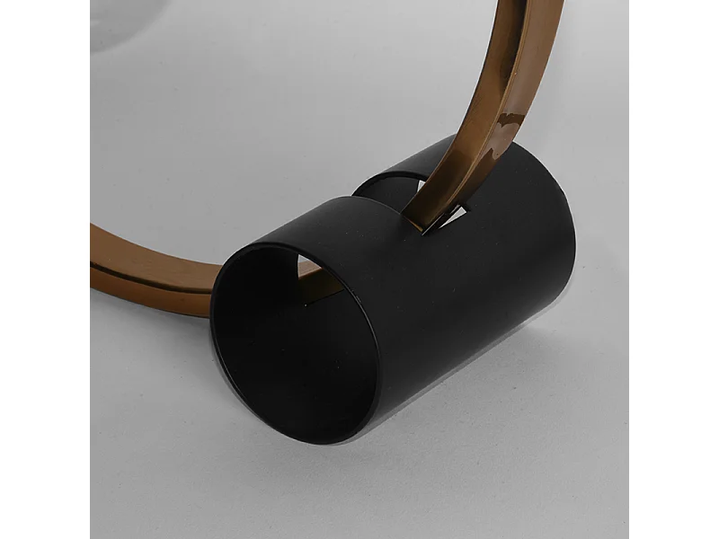 Tischlampe Ring - Gold - Metall