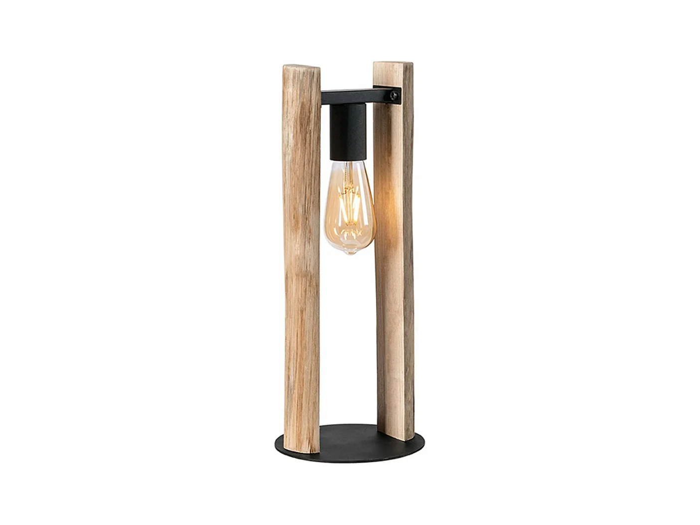 - Lampe de table Woody - 18x18x45cm - Tronc d'arbre