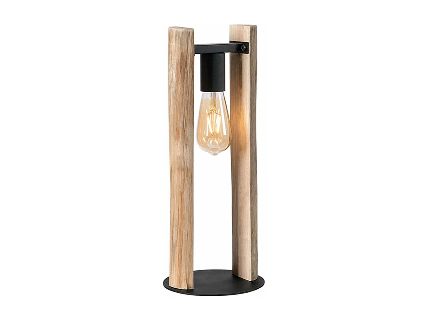 - Lampe de table Woody - 18x18x45cm - Tronc d'arbre