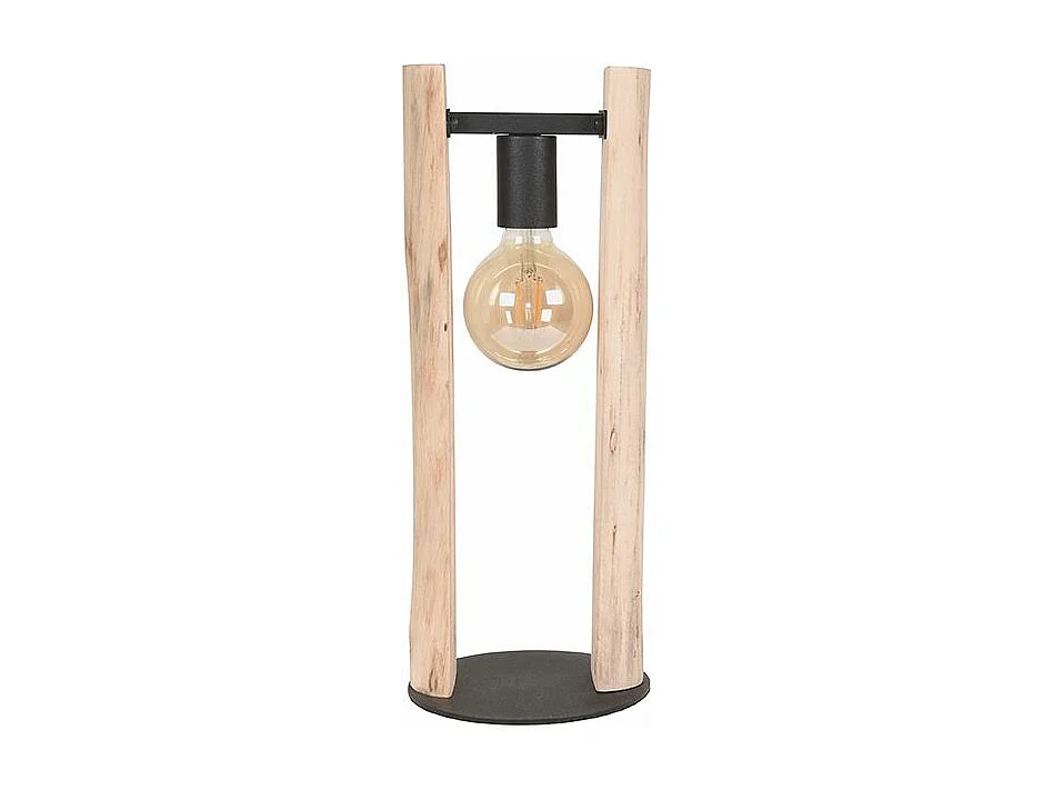 - Lampe de table Woody - 18x18x45cm - Tronc d'arbre